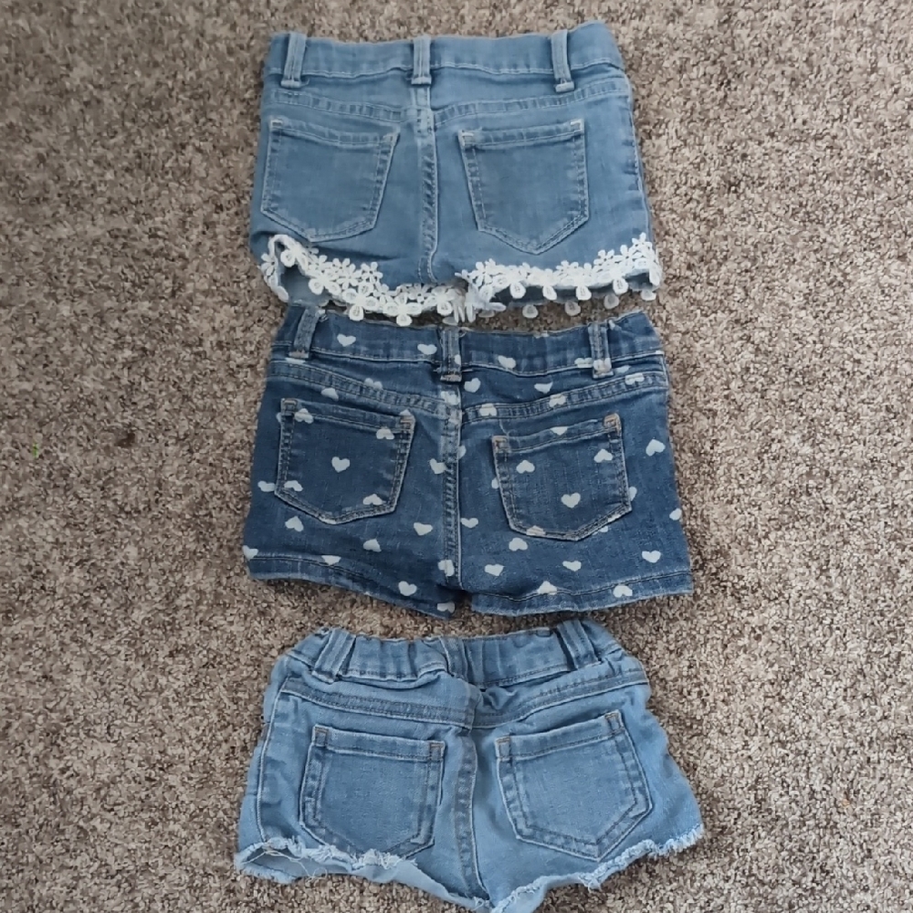 Stylish Kids Denim Shorts Set - Blue - Picture 2 of 2